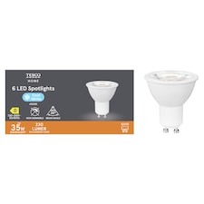Tesco LED GU10 35W Cool White 6 Pack