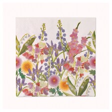 Tesco Meadow Napkin 33Cm 3Ply 20 Pack