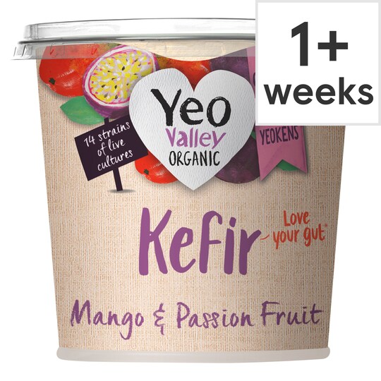 Yeo Valley Kefir Yogurt Mango & Passion Fruit 350G Tesco Groceries
