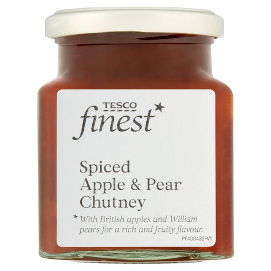 Tesco Finest Spice Apl & Pear Chutney 295g Tesco Groceries