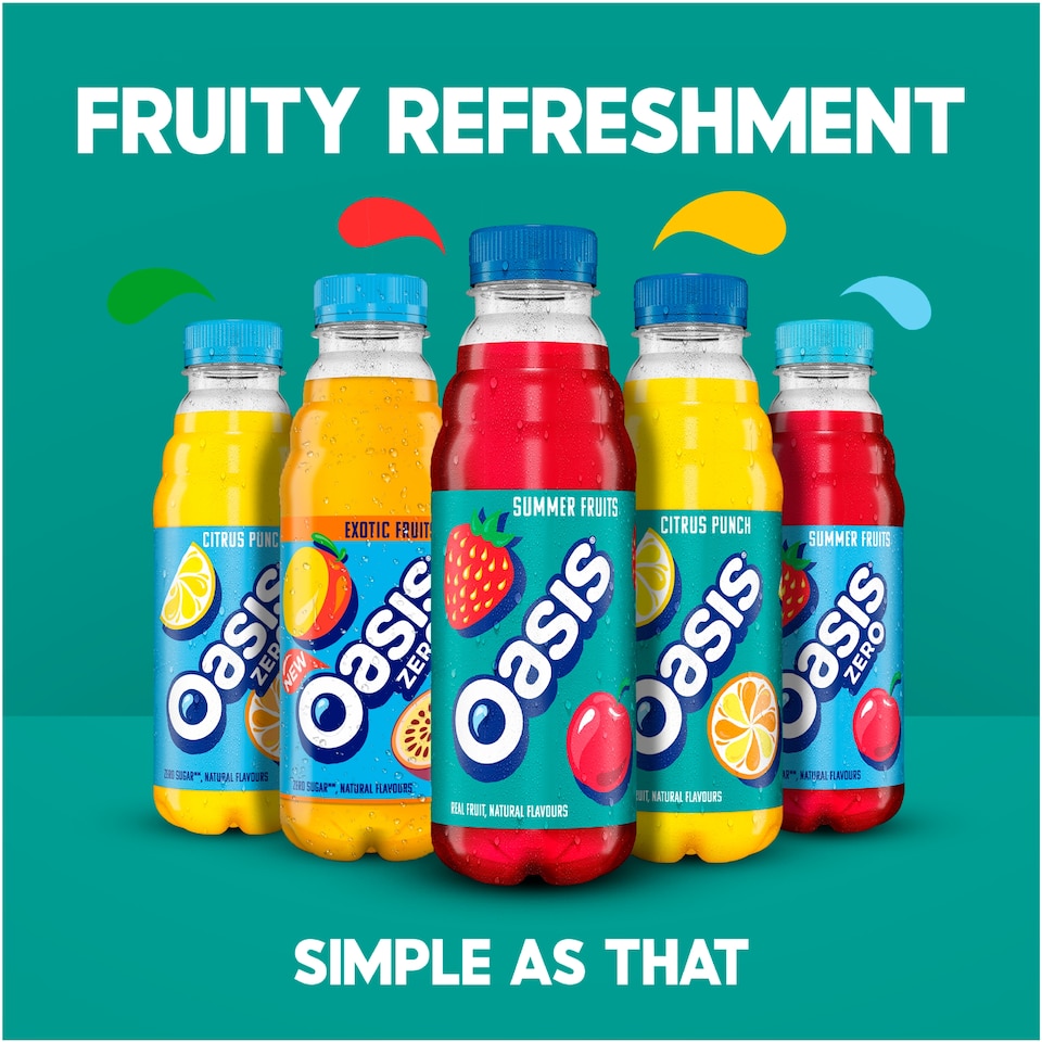 image 1 of Oasis Zero Summer Fruits 500ml