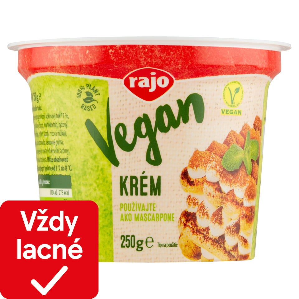 obrázok 1 z Rajo Vegan Krém 250 g