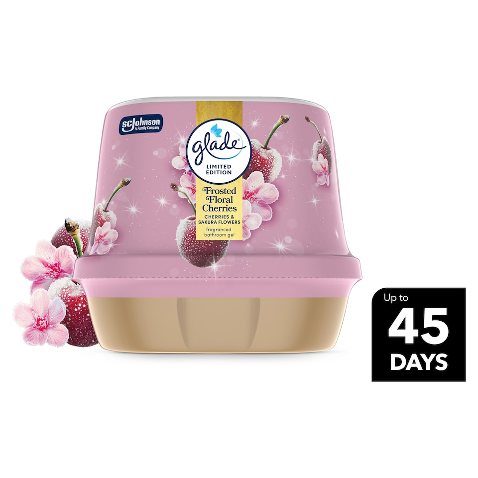 image 1 of Glade Bathroom Gel Frosted Floral Cherries 180g