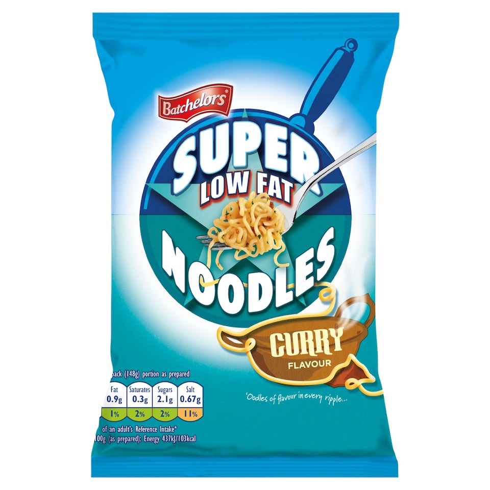 Batchelors Low Fat Super Noodles - Curry Flavour 81g