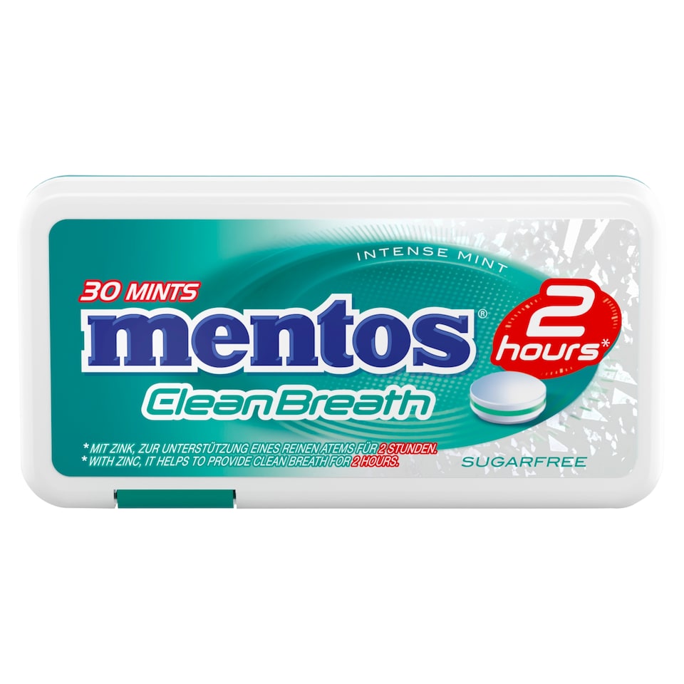 Mentos Sugar Free Clean Breath Ints Mints 21G