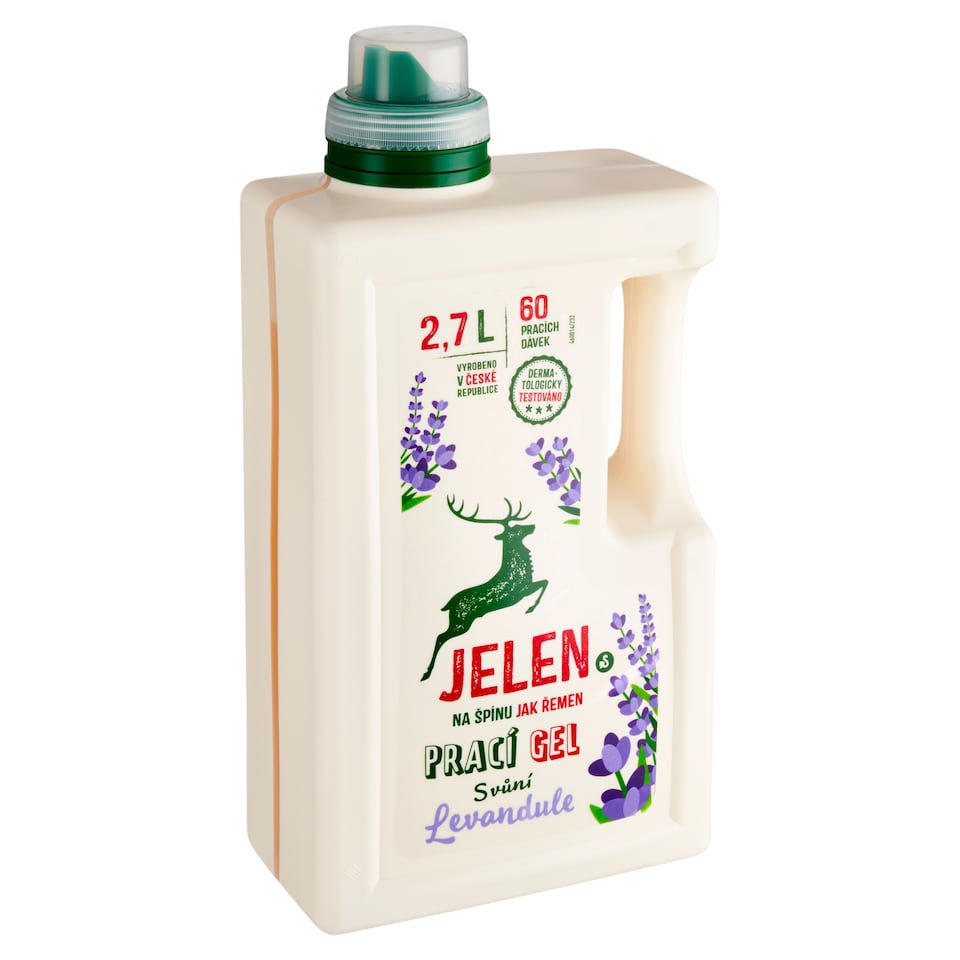 Obrázek 1 pro produkt Jelen Prací gel s vůní levandule 60 praní 2,7l