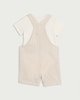 image 2 of F&F Baby 2-Piece Cotton Rich Dungarees and Bodysuit Set in Khaki