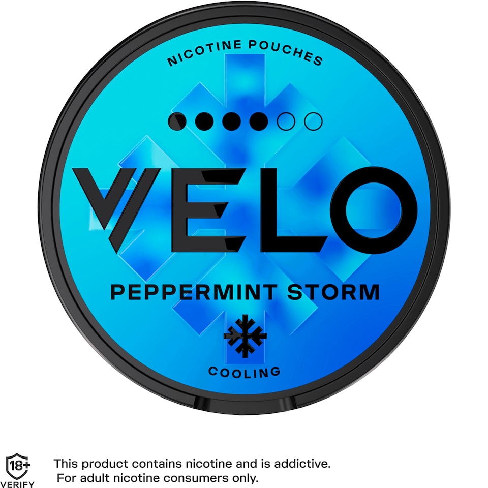image 1 of Velo 20 Cooling Storm Nicotine Pouches 10.9Mg 14G