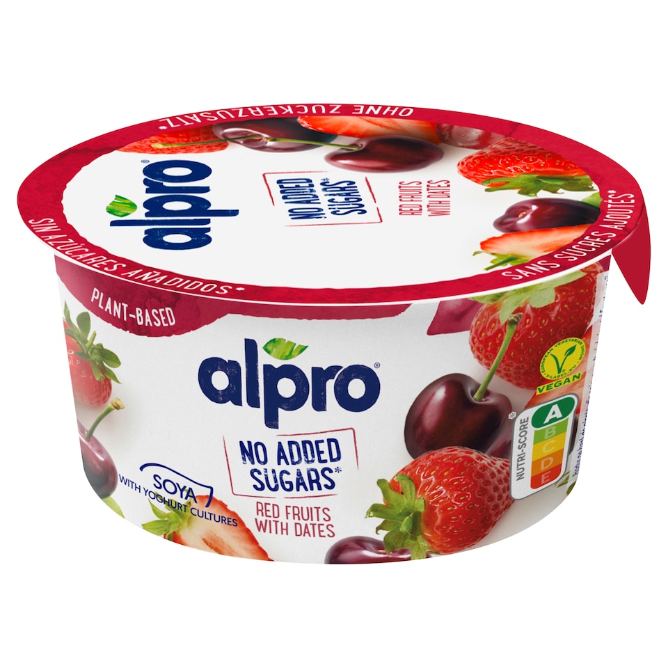 image 1 of Alpro Fermented Soy Product Red Fruit and Dates 135g