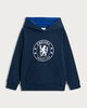 image 4 of Chelsea Logo Cotton Rich Hoodie in Blue