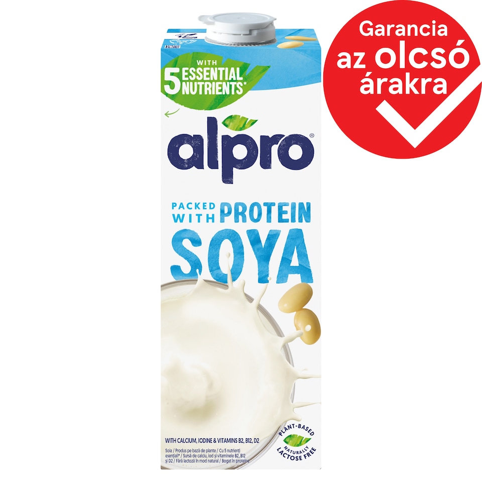 Alpro Protein-Rich Soy Drink with Added Calcium, Iodine, Vitamins B2, B12 and D2 1 l