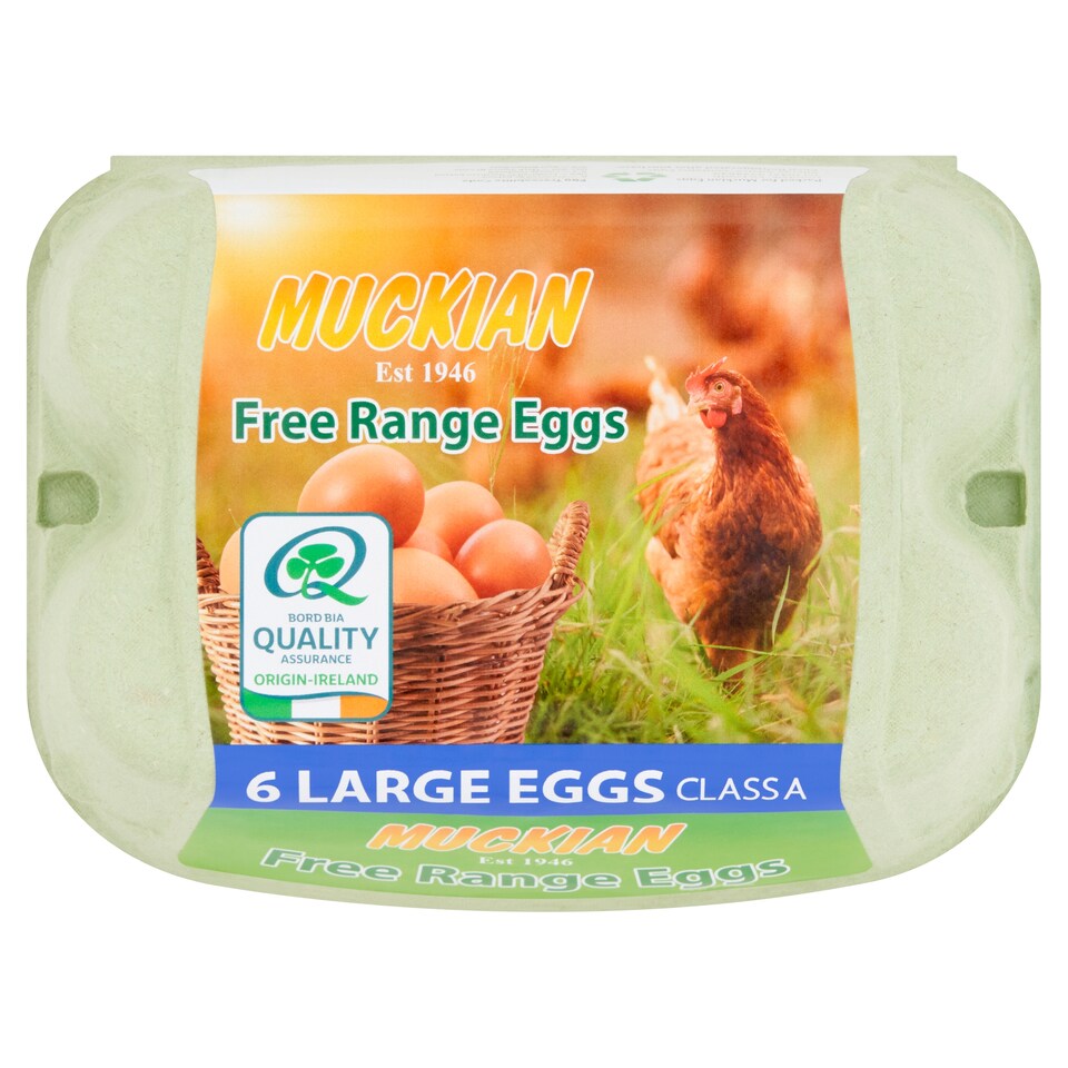 MUCKIAN FREE RANGE 6 LARGE EGGS