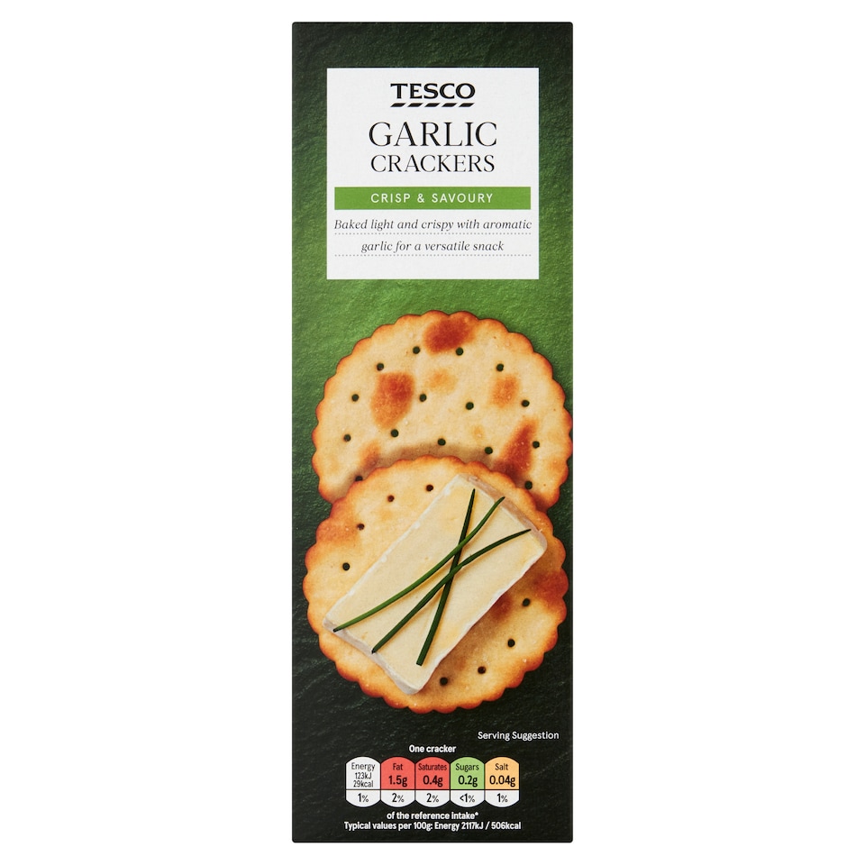 Tesco Garlic Crackers 185g