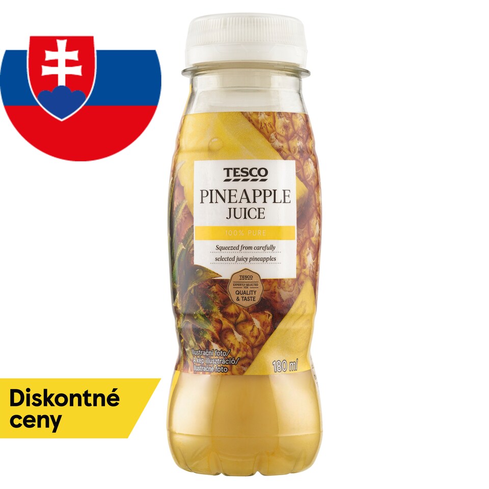 Tesco 100% Pineapple Juice 180 ml