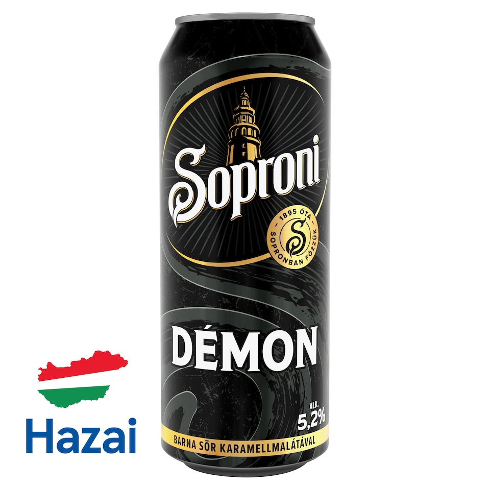 Soproni Óvatos Duhaj Démon barna sör karamellmalátával 5,2% 500 ml