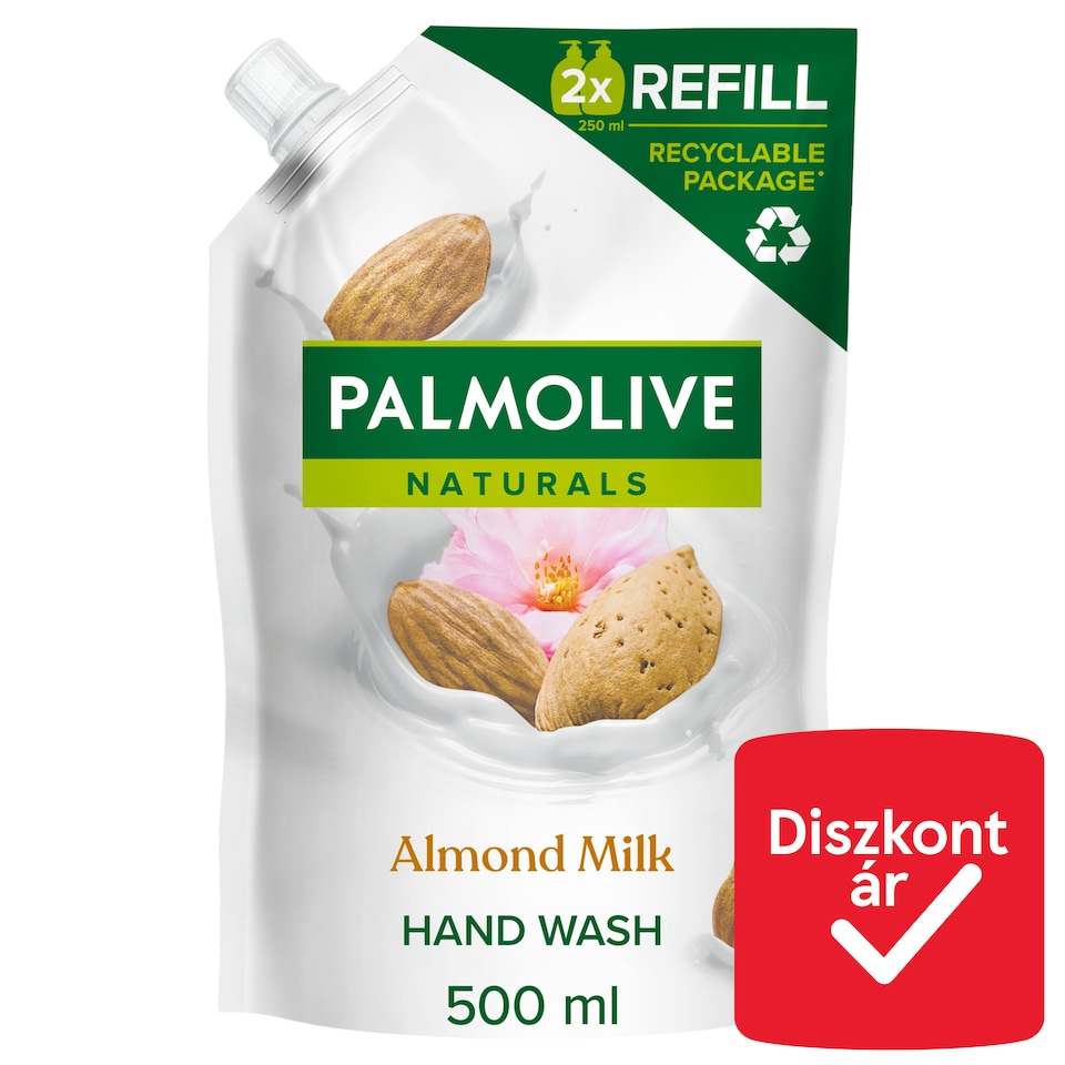 Palmolive Naturals Milk & Almond folyékony szappan utántöltő 500 ml  1. kép