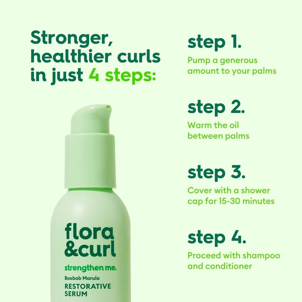 image 1 of Flora & Curl Baobab Marula Restorative Serum 100ml