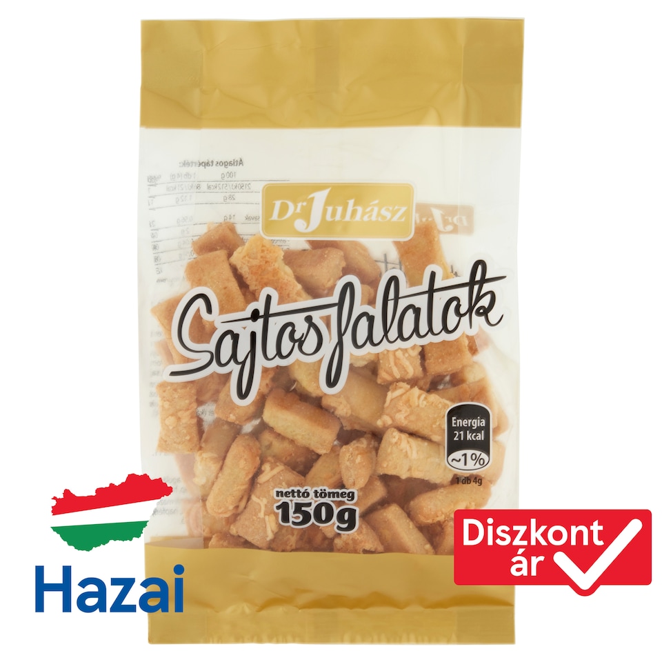 Dr. Juhász sajtos falatok 150 g