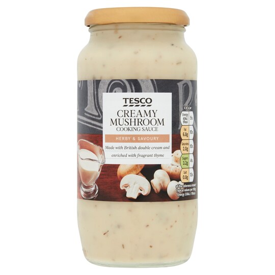Tesco Creamy Mushroom Sauce 480G Tesco Groceries