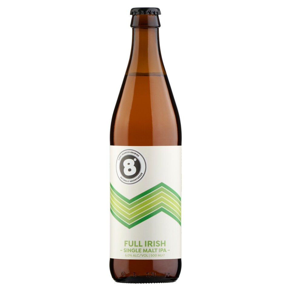 Eight Degrees Full Irish Single Malt IPA 500ml 