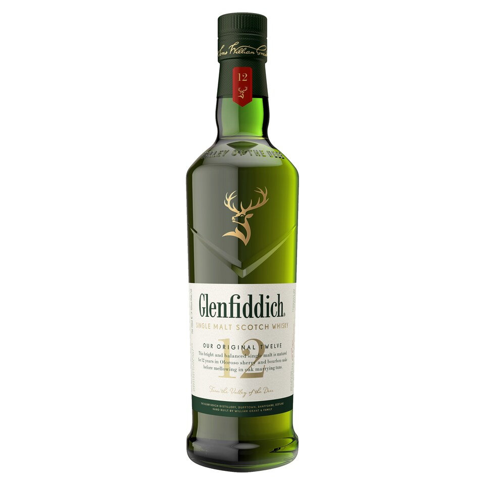 image 1 of Glenfiddich 12 Year Old Single Malt Scotch Whisky 70cl