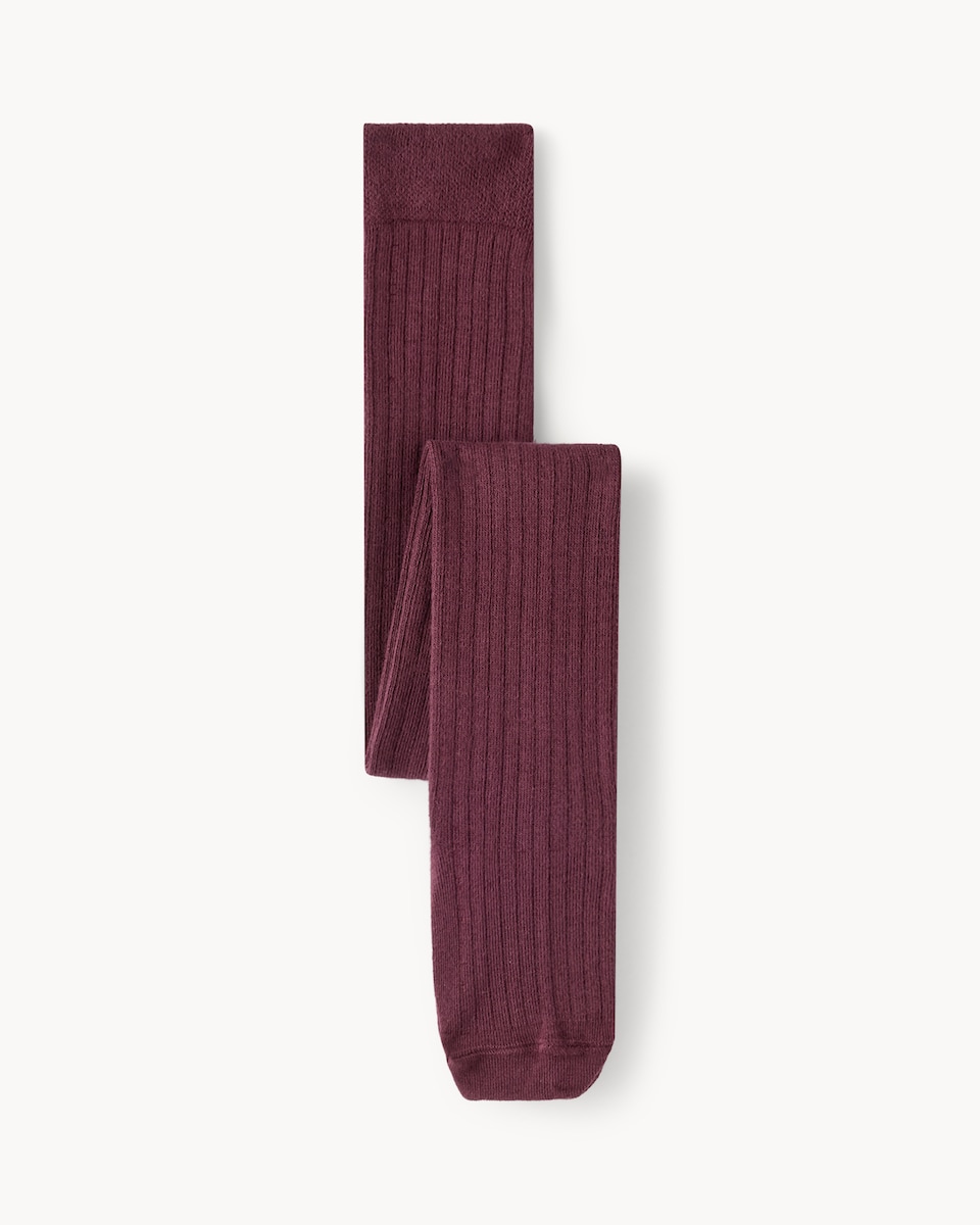 image 1 of F&F Girls Bubble Skirt and Tights Set in Burgundy