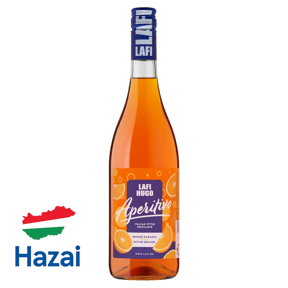 Lafi Hugo Aperitivo keserű narancs ízű szénsavas boralapú koktél 7% 0,75 l 1. kép