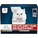image 1 of GOURMET Perle Senior 7+ Mini Fillets in Gravy Wet Cat Food 12x85g