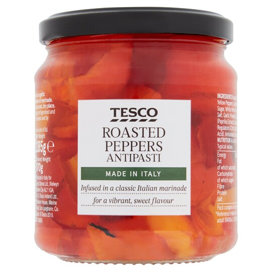 Tesco Italian Ro Asted Pepper Antipasti 285G Tesco Groceries