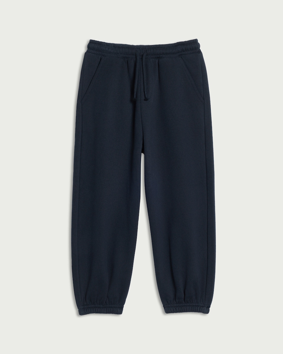 image 1 of F&F Boys Cotton Rich Joggers in Navy