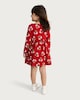 image 3 of F&F Girls Pure Cotton St David's Day Long Sleeved Dress in Red