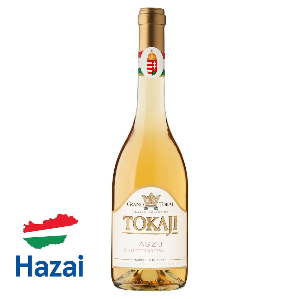 Grand Tokaj Classic Selection Tokaji Aszú 5 puttonyos édes fehér tokaji borkülönlegesség 10,5% 0,5 l  1. kép