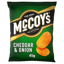 Mccoy's Cheddar & Onion Grab Bag Crisps 45G