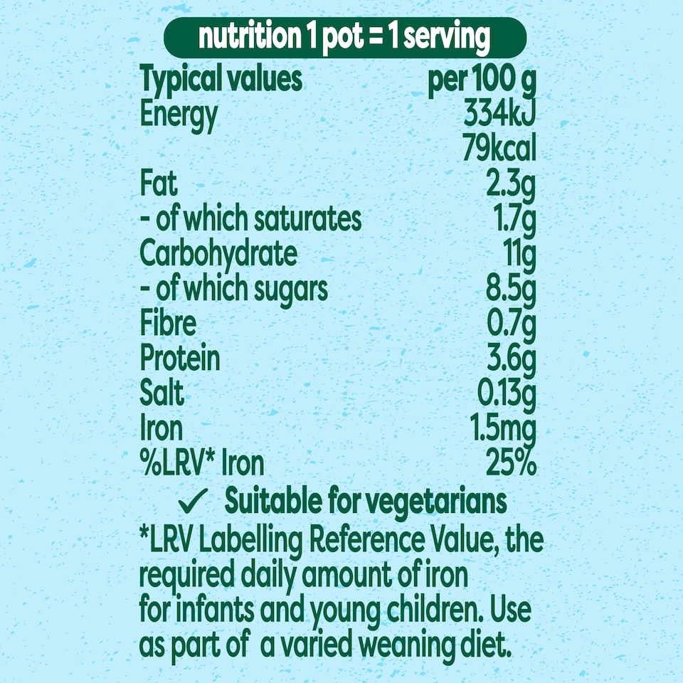 image 1 of Heinz Immunity Support Milk and Vanilla Pot Baby Food 6m+ 2x100g