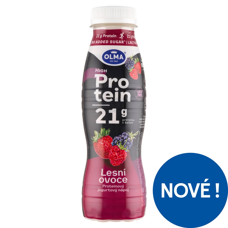 Obrázek 1 pro produkt Olma Proteinový jogurtový nápoj lesní ovoce 320g