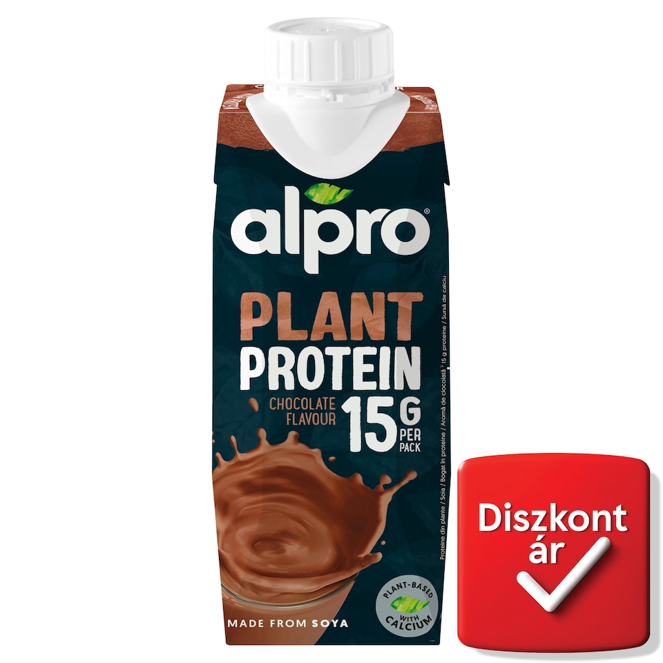 Alpro Plant Protein csokoládéízű szójaital hozzáadott kalciummal és vitaminokkal 250 ml  1. kép