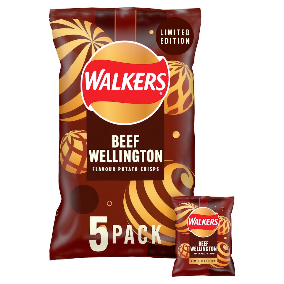 image 1 of Walkers Beef Wellington Crisps Multipack 5 x 25g