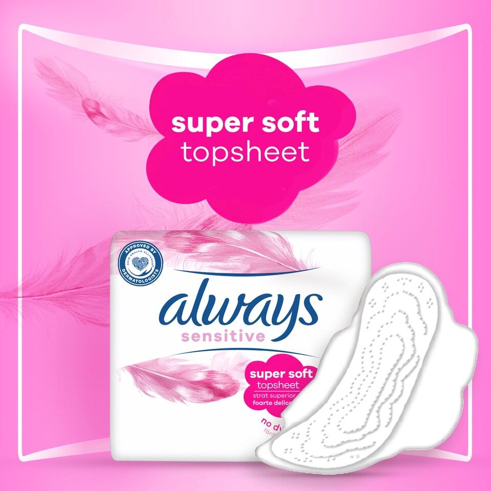 obrázok 1 z Always Ultra Sensitive Night Hygienické Vložky S Krídelkami (Veľkosť 3) 14 ks