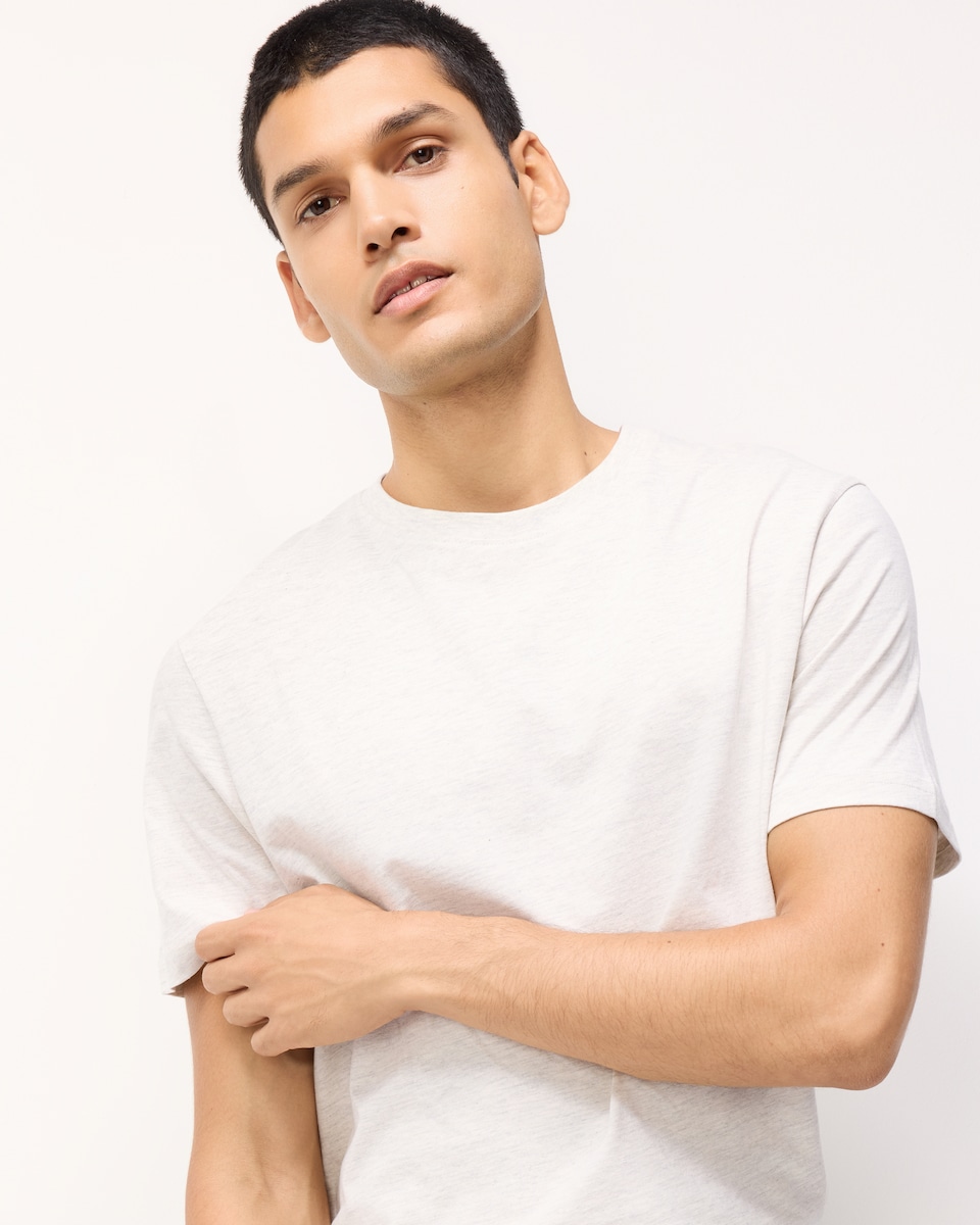 image 1 of F&F Pure Cotton T-Shirt in Neutral