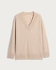 image 4 of F&F Premium Pure Cashmere V Neck Jumper in Neutral
