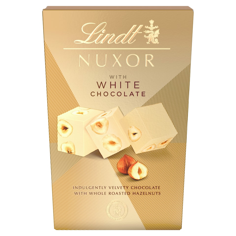 Lindt Nuxor White Chocolate with Whole Hazelnuts and Ground Hazelnuts 150 g