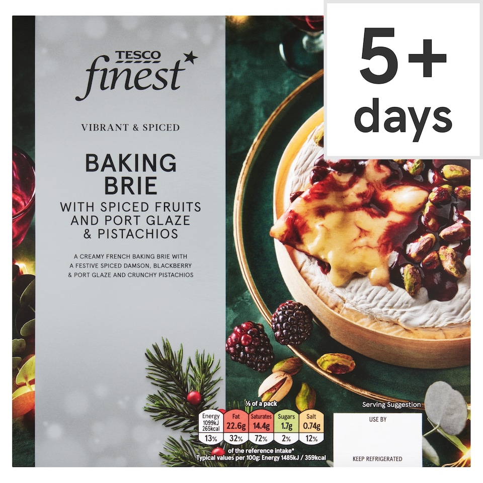 Finest Baking Brie with Winter Fruits & Port Glaze and Pistachios 590g