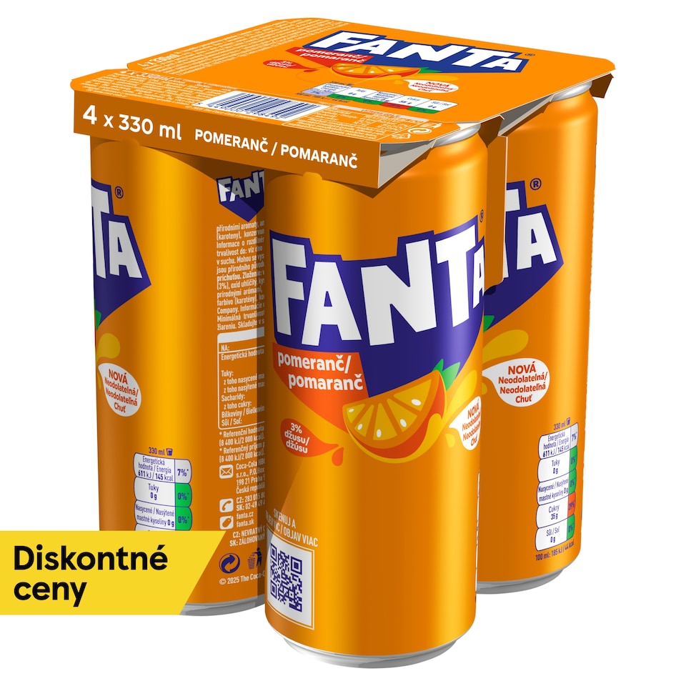 Fanta Orange 4 x 330 ml