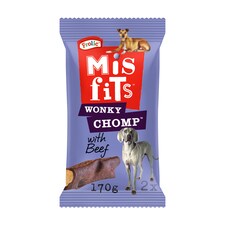 Misfits Wonky Chomp Dog Treat Liver 2 Chews 170G