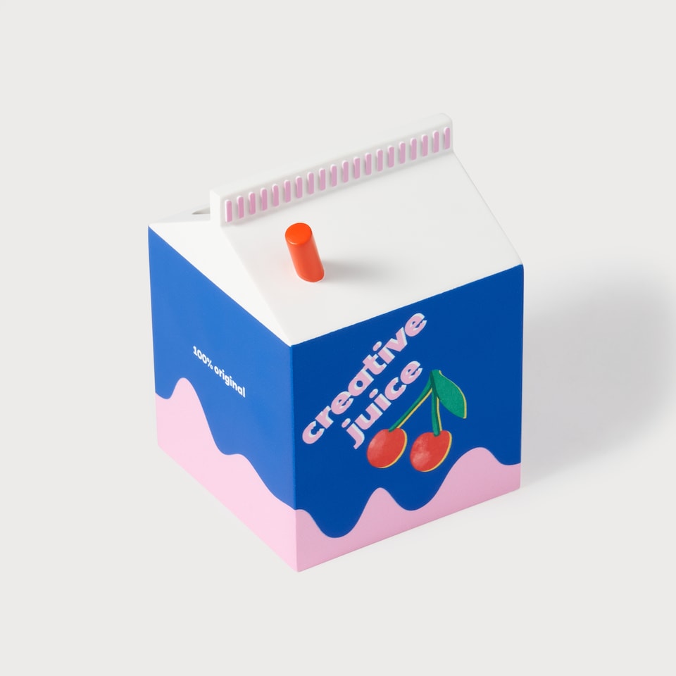 image 1 of Paperchase Deli Juice Carton Pen Pot