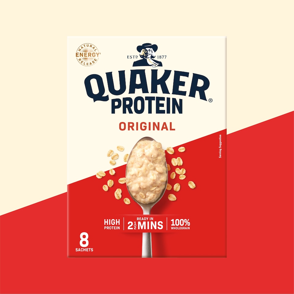 image 1 of Quaker Protein Oat So Simple Original Porridge Sachets 8x37.75g