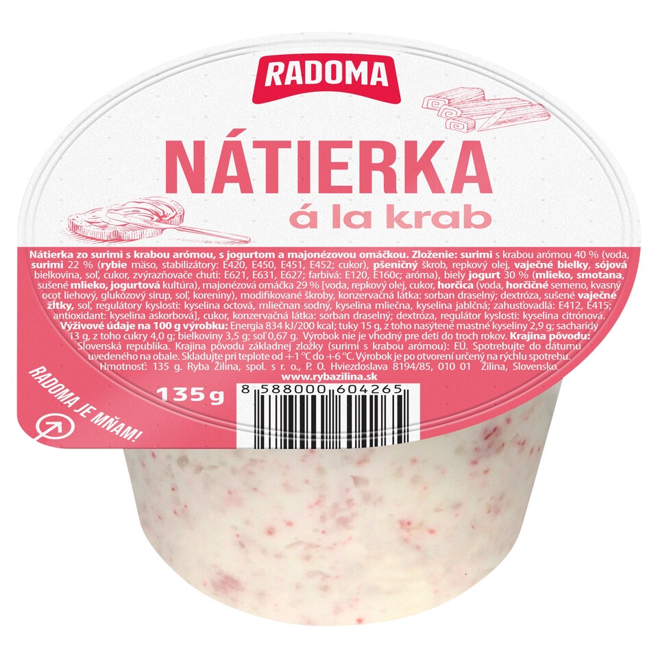 PRETO Radoma Nátierka á la krab 135 g