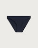 image 4 of F&F High Shine Bikini Bottoms in Navy