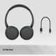 image 2 of Sony Wh-Ch520 Black Multipoint Headphones