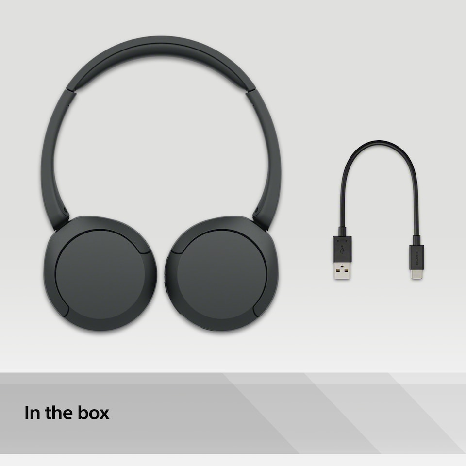 image 1 of Sony Wh-Ch520 Black Multipoint Headphones